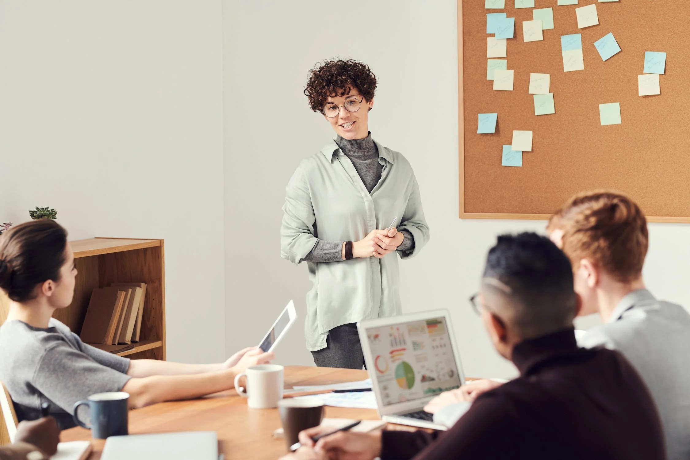 A CMO giving a presentation