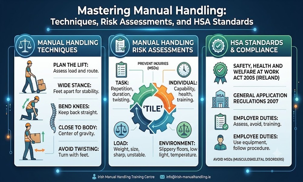 Mastering Manual Handling: Techniques, Risk Assessments, and HSA Standards