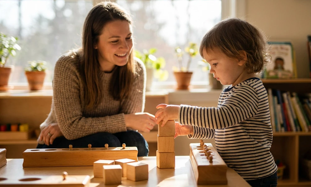 How Montessori Teachers Guide Without Interrupting Discovery