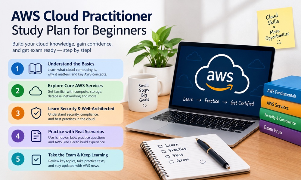 AWS Cloud Practitioner Study Plan for Beginners: From Service Names to Exam Scenarios