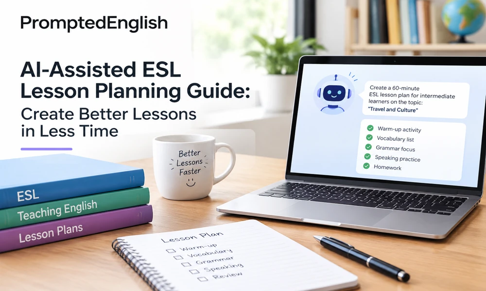 AI-Assisted ESL Lesson Planning Guide: Create Better Lessons in Less Time